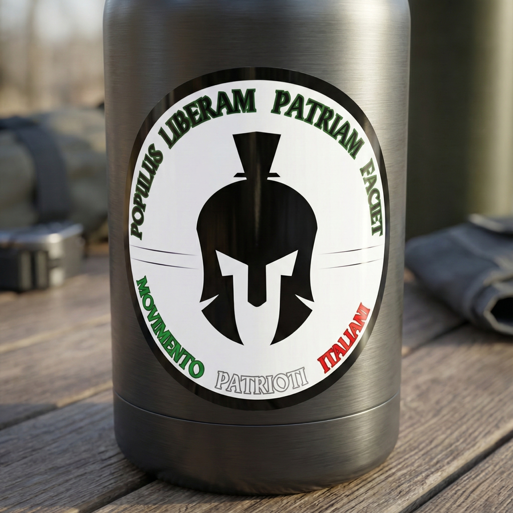 Sticker Tondo "Patrioti Italiani"
