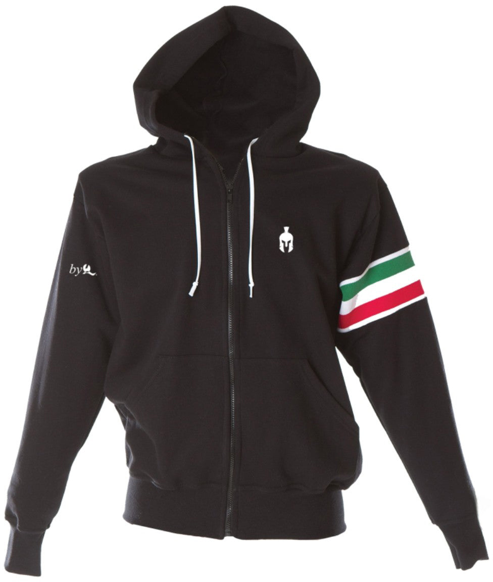 Felpa con Cappuccio Tricolore "Patrioti Italiani"